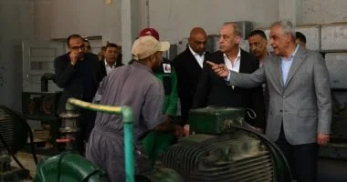وزير الإنتاج الحربي يزور شركة أبو زعبل للكيماويات لتفقد سير العمل وإعادة تشغيل خط إنتاج حيوي