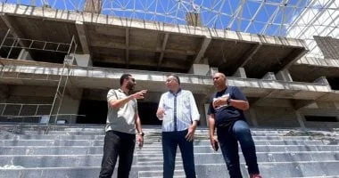 نائب رئيس المصري يتفقد تقدم أعمال إنشاء الاستاد الجديد ببورسعيد