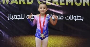 فيروز عبدالهادي تحقق ذهبية الجمباز الأيروبيك في القاهرة وسط منافسة شرسة من الأندية المصرية