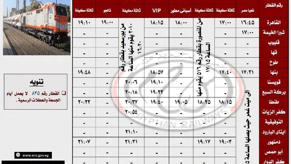 زيادة عدد رحلات السكك الحديدية: 110 رحلة يومية تربط القاهرة بالإسكندرية