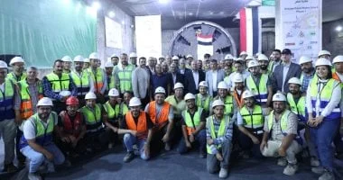 وزير النقل يشهد إنجازاً جديداً بخروج ماكينة الحفر الثانية للخط الرابع لمترو الأنفاق في محطة المساحة