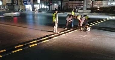 تركيب مطبات صناعية بشارع جامعة الدول العربية في العجوزة لتعزيز السلامة المرورية وتحسين جودة الحياة