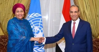 لقاء رفيع بين وزير الخارجية المصري ونائبة سكرتير عام الأمم المتحدة لتعزيز التعاون الدولي