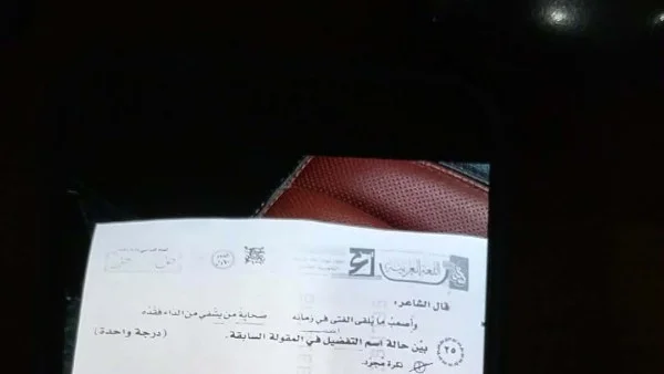 تحقيق يكشف زيف صورة امتحان اللغة العربية للثانوية العامة: مركبة بالفوتوشوب!