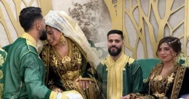 محمود بنتايج يحتفل بزفافه الثاني على سندس أحمد سليمان في أجواء عائلية بالمغرب