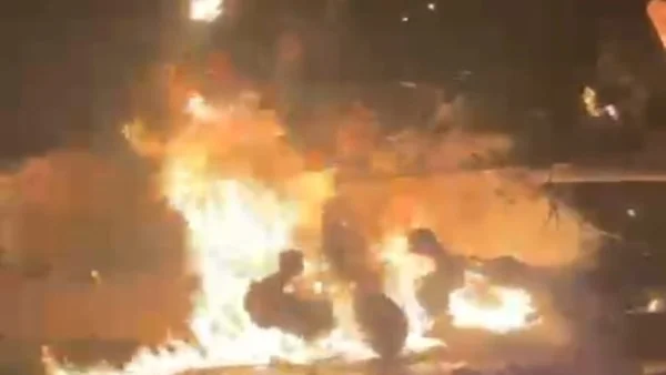 سيطرة الحماية المدنية على حريق في مبنى خدمات كنيسة مار جرجس