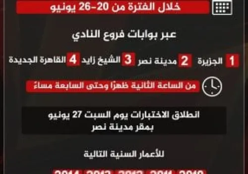 الأهلي يعلن عن بدء اختبارات الناشئين للموسم الرياضي الجديد: فرصة للمواهب الشابة