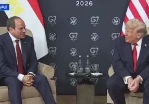 السيسي يؤكد أهمية تسوية القضية الفلسطينية كشرط أساسي للسلام والاستقرار في المنطقة خلال لقائه مع ترامب