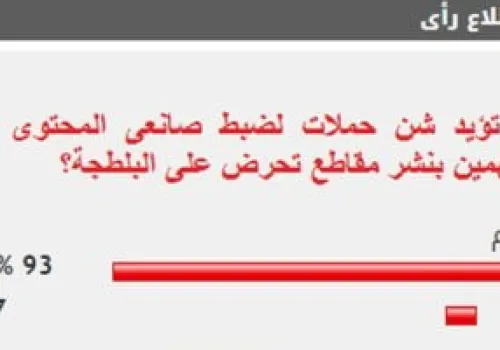 93% من القراء يدعمون حملات ضبط صانعي المحتوى المتورطين في نشر مقاطع تحريضية على البلطجة