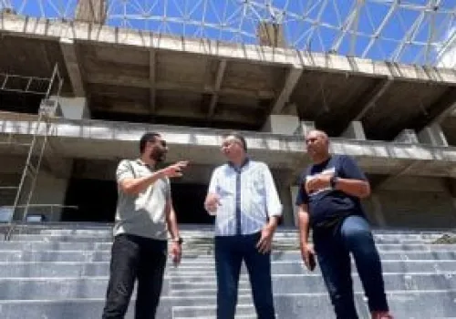 نائب رئيس المصري يتفقد تقدم أعمال إنشاء الاستاد الجديد ببورسعيد