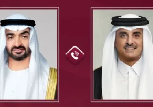 أمير قطر ورئيس الإمارات يعززان الروابط الأخوية في اتصال هاتفي