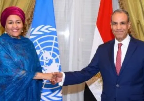 لقاء رفيع بين وزير الخارجية المصري ونائبة سكرتير عام الأمم المتحدة لتعزيز التعاون الدولي