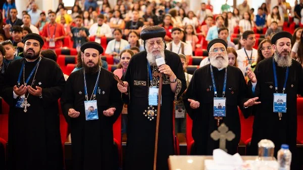 زيارة ملهمة لقداسة البابا تواضروس الثاني لمجموعات عمل ملتقى لوجوس چونيور في دير الأنبا بيشوي