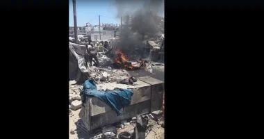 غارة إسرائيلية على غزة تسفر عن إصابة 14 فلسطينياً بينهم أطفال ونساء