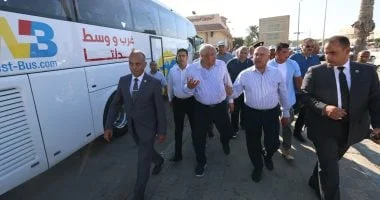 وزير النقل يزور محطات السكك الحديدية وأتوبيسات الدلتا في مطروح ويشدد على تحسين الخدمات