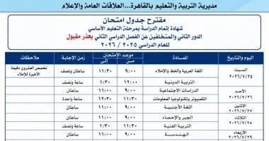 مديرية تعليم القاهرة تدعو طلاب الشهادة الإعدادية للالتزام بضوابط امتحانات الدور الثاني لضمان النزاهة والعدالة