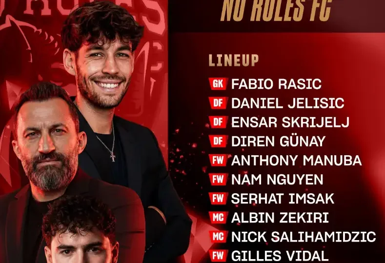 نادي No Rules FC يكشف عن تشكيلته الرسمية للمشاركة في بطولة Kings League عبر أون سبورت