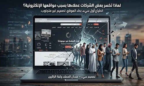 كيف تؤثر تصميمات المواقع الإلكترونية على فقدان الشركات لعملائها؟