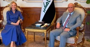 السفير العراقي في القاهرة يستعرض مع نظيرته الإستونية أبرز التحديات الإقليمية والدولية