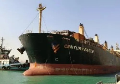 ميناء السخنة يحقق إنجازًا جديدًا باستقبال السفينة CENTURY EAGLE في تدشين محطة ترانس كارجو التجارية