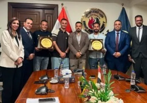 حماة الوطن تكرم أبطال الغربية بعد إنقاذهم عائلة من الغرق في طنطا