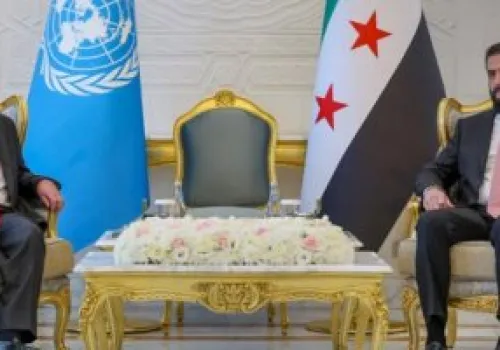الرئيس السوري وأمين عام الأمم المتحدة يتباحثان سبل تعزيز التعاون لدعم جهود التعافي المبكر