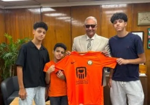 أبناء محمد صبري يخطون خطواتهم الأولى في أكاديمية الناشئين بنادي البنك الأهلي