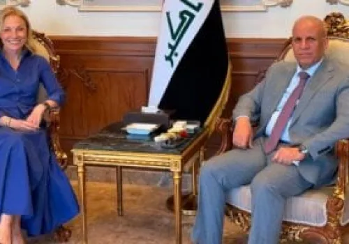 السفير العراقي في القاهرة يستعرض مع نظيرته الإستونية أبرز التحديات الإقليمية والدولية